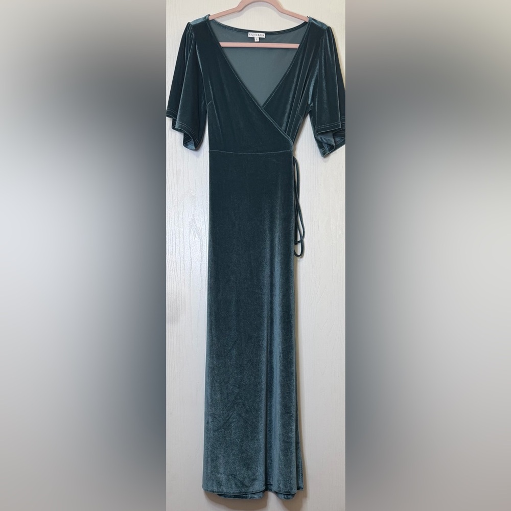 Baltic Born Velvet Maxi Dress in Deep Teal